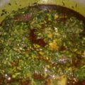 Elizabeth - Abujamom's cooksnap of when they made Edikang Ikong soup. #Surprise.