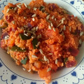 El cooksnap de Catlos cuando hizo Bulgur con remolacha y calabacín - veggie.