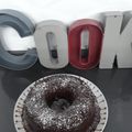 El cooksnap de Eva cuando hizo Bizcocho de dos colores y cubierto de chocolate y almendras caramelizadas.