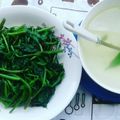Cooksnap của Pi Ha khi họ làm theo món Rau muống 2 món