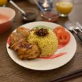 Cooksnap Kanaaneko semasa beliau membuat Nasi Ayam Mantul.