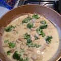El cooksnap de Lilian Gorbeña cuando hizo Pollo Alfredo con Brócoli.