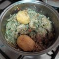 El cooksnap de Mapober cuando hizo Arroz con pollo.