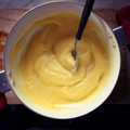 El cooksnap de Daniela Fernández cuando hizo Crema pastelera.