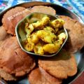  ~Sushma Mishra Home Chef का कुकस्नैप जब उन्होंने अष्टमी भोग थाली - काले चने और बीटरूट बूंदी रायता की रेसिपी बनाया था।