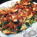 El cooksnap de Maurice Colmener cuando hizo Pizza de espinacas y champiñones.
