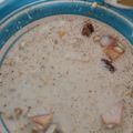 El cooksnap de Lesly cuando hizo Avena con crema de maní 🥜 y plátano 🍌.