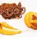 Renátó Nedeczky Cooksnap-ja, amikor elkészítette a(z) Sült tarja édesburgonya pürével francia hagymakarikával receptet.
