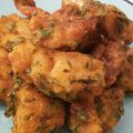 Margie Rugush's cooksnap of when they made Fish Bhajia with Kachumbari.