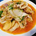 รูป Cooksnap ของ piya peipei เมื่อเขาทำ ปลาหมึกผัดผงกะหรี่