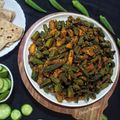 Daxa Parmar's cooksnap of when they made ભીંડા બટાકા નું શાક (Bhinda Bataka Shak Recipe In Gujarati).