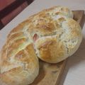 El cooksnap de Mailen Medina cuando hizo Pan relleno de jamón y queso.