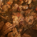 El cooksnap de Adriana Novella cuando hizo Chile pasado con carne de puerco.