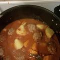 El cooksnap de Marcelo Miranda cuando hizo Estofado de albóndigas con papas y zapallo.