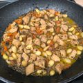 El cooksnap de Plácido Pigner Coto cuando hizo Pollo con almendras estilo chino.