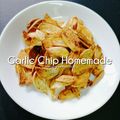 Cooksnap Nur Azliani Amer semasa beliau membuat Garlic chip homemade.