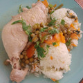 El cooksnap de Daniela Melipil Jerez cuando hizo Pollo arvejado con arroz 🍗.