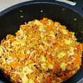 El cooksnap de Adriana cuando hizo Salteado de lentejas con pollo y verduras con un toque de curry.