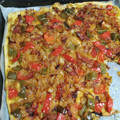 El cooksnap de Mari cuando hizo Coca de verduras.