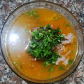El cooksnap de Marilu Morales cuando hizo Encebollado de Atún en lata.