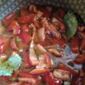 El cooksnap de Monica Gonzalez cuando hizo Morrones en Conserva II.