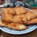 El cooksnap de Hilia Karina Neira Larregui cuando hizo Fainá de queso y jamón.
