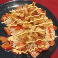 El cooksnap de Vero Sulcova cuando hizo Pollo Teriyaki y aguacate con arroz.