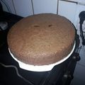 El cooksnap de Karen Herrera cuando hizo Bizcochuelo súper alto y esponjoso de chocolate😍💕.