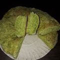 El cooksnap de Silvina Saucedo cuando hizo Pan Shrek (con espinaca).