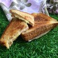 El cooksnap de Irama cuando hizo Sándwich mixto con salsa de pesto.
