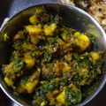 Akshra sharma का कुकस्नैप जब उन्होंने आलू मेथी की भुर्जी (aloo methi ki bhurji recipe in Hindi) बनाया था।