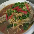 Cooksnap Julianah Mohd Said semasa beliau membuat Ikan Bakar Portuguese.
