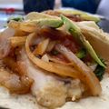 El cooksnap de Lau Aguirre cuando hizo Tacos de pescado.