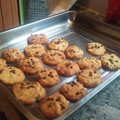 El cooksnap de La Cocina De Nahuel cuando hizo Cookies de miel y chips de chocolate.
