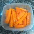 El cooksnap de Gise_85 cuando hizo Zanahorias caramelizadas.