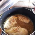 El cooksnap de Sukii Sanz cuando hizo Muslitos de pollo con salsa de cerveza e higos confitados.