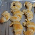El cooksnap de Marina Atencio cuando hizo Medialunas de manteca hojaldradas.