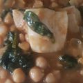 El cooksnap de Manolo Guerrero cuando hizo Potaje de garbanzos con bacalao y espinacas versión exprés.