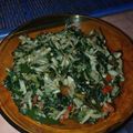Cooksnap dari Vincentia R.Indah H untuk resep Tumis Duo Daun singkong Pepaya dan Nangka muda