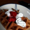 El cooksnap de Maggie cuando hizo Waffle's.