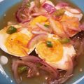 Cooksnap Noni semasa beliau membuat Telur Rebus Air Asam Viral.