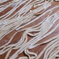 El cooksnap de Lorena cuando hizo Fideos caseros.