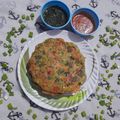 Harsha Solanki का कुकस्नैप जब उन्होंने लेफ्ट ओवर राइस उत्तपम (leftover rice uttapam recipe in hindi) बनाया था।