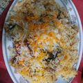 Areeba Masroor's cooksnap of when they made Spicy Beef Mumbai Biryani.