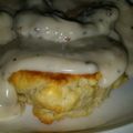 Michelle's cooksnap of when they made Biscuits All Covered In Gravy.