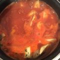 El cooksnap de Salvador de León Jiménez cuando hizo Pollo entomatado con papas.