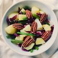 Daniela Innamorati's cooksnap of when they made Insalata fredda di patate, fagiolini, radicchio rosso e noci.