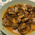 El cooksnap de Tamar Fenández N. cuando hizo Almejas a la gallega 🐚 🐚 🌶️🌶️.