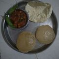 Darshana 's cooksnap of when they made છોલે પુરી (Chhole Puri Recipe In Gujarati.