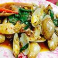 รูป Cooksnap ของ bababenz เมื่อเขาทำ หอยลายผัดน้ำพริกเผา